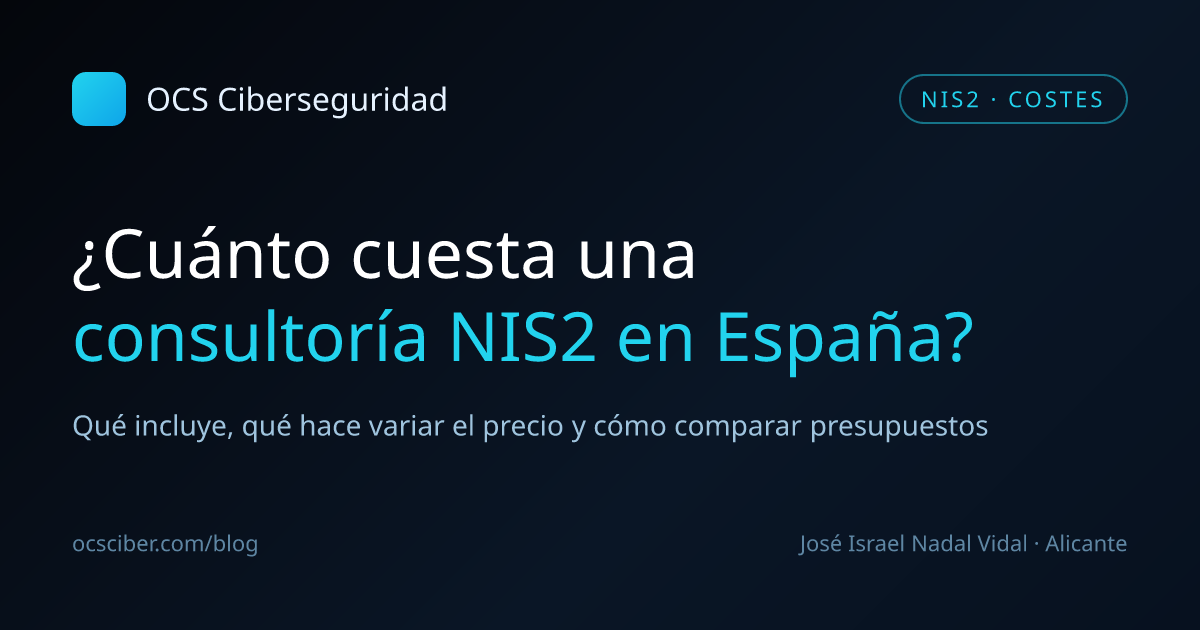 ¿Cuánto cuesta una consultoría NIS2 en España?