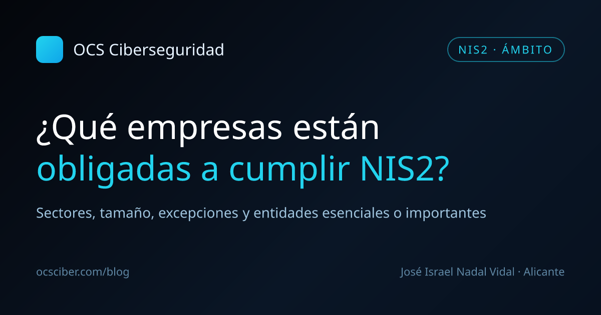 ¿Qué empresas están obligadas a cumplir NIS2?